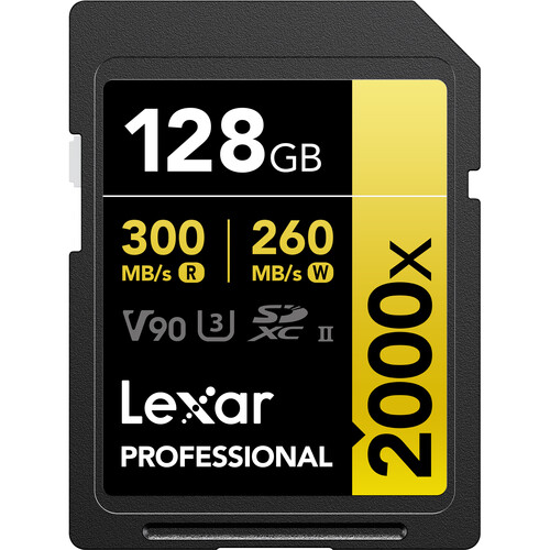 Lexar 128GB Professional 2000x UHS-II SD - 1